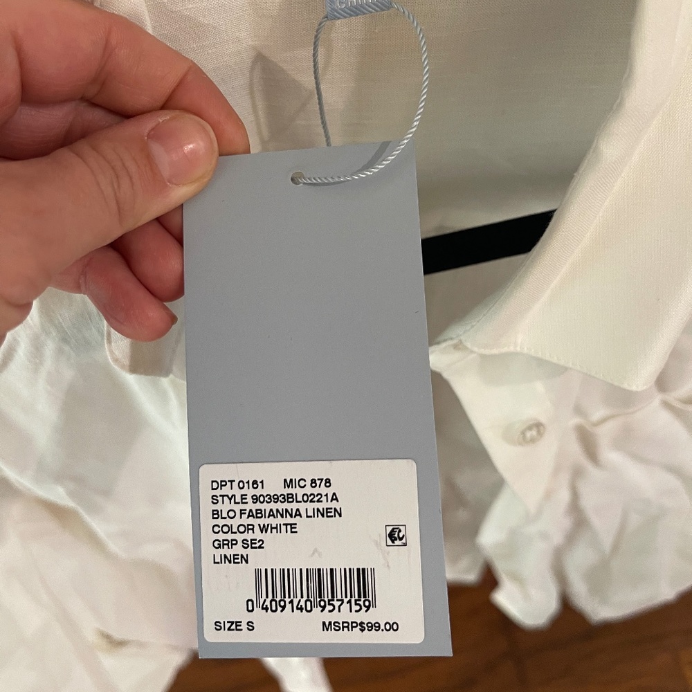 Antonio Melani Fabianna Linen Button Down Top